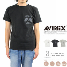 AVIREX VIETNAM PRINT CREW NECK T-SHIRT 6163342画像