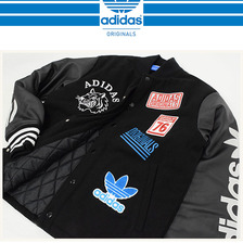 adidas Originals Logo Varsity JKT Black AY8623画像