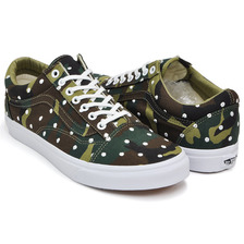 VANS OLD SKOOL (CAMO POLKA DOT) WOODLAND / TRUE WHITE VN0A31Z9LWA画像