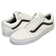 VANS OLD SKOOL Zip "Premium Leather" True White VN-018GEWB画像