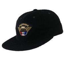 Supreme Global Corduroy 6-Panel BLACK画像