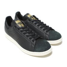 adidas Originals Stan Smith Premium CORE BLACK/CORE BLACK/GOLD MET B37901画像