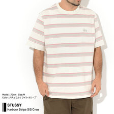 STUSSY Harbour Stripe S/S Crew 1140200画像