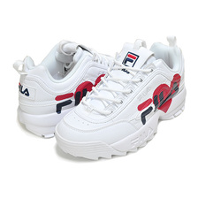 FILA DISRUPTOR II HEART White/White/White 1FM01137-100画像