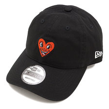 NEW ERA Keith Haring Heart Face COTTON CAP BLACK 12551307画像
