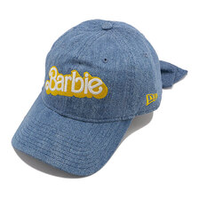 NEW ERA 9TWENTY Barbie バービー ロゴ リボンストラップ ウォッシュドデニム 13328482画像