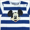 JOY RICH MICKEY FACE STRIPE Tシャツ WHITExBLUE画像