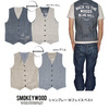 SMOKEYWOOD シャンブレー Wフェイスベスト SW011320画像