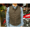 SUGAR CANE M.F.S.C. 15oz.L/C HERRINGBONE FARO WAISTCOAT SC12675A画像