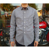 FREEWHEELERS DELTABLUES SHIRT Grained Random Stripe Chambray 1233004画像