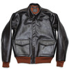 AeroLeather A-2 42-15142-P (AeroLeather Clothing Co, Beacon NY) Jerky Horsehide Seal Brown x Rust Rib画像