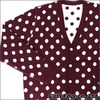 WACKOMARIA DOTS COTTON SILK ニットカーディガン WINE WHT DOTS画像