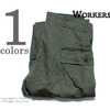 Workers TROUSERS, HERRINGBONE Khaki画像