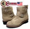 CHIPPEWA 7INCH PLAIN TOE ENGINEER BOOT made in U.S.A. sand suede 1901M13画像