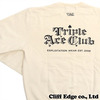 TRIPLE ACE CLUB T.A.C. LOGO SWEAT NATURAL画像