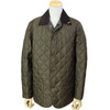 BARBOUR BUTTON QUILT JACKET NYLON OLIVE "ASCOT SL NYLON" JAPAN LIMITED MQU0417画像