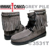 MINNETONKA Pile Laned Tramper Boot grey 3531T画像