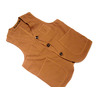 RISING SUN & Co. RAW DUCK OUTDOOR VEST w/brown liner made in U.S.A./duck tan画像