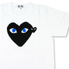 PLAY COMME des GARCONS ブラックハート ブルーアイ Tシャツ画像