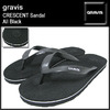 gravis CRESCENT Sandal All Black 12854100-003画像