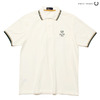 FRED PERRY POLO SHIRT "80 YEARS" WHITE/GREEN/GOLD M4299-129画像