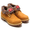 Timberland ICON ROLL-TOP FABRIC AND FABRIC WHEAT NUBUCK WITH RETRO WOOLRICH BLUR 6826A画像