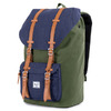 Herschel Supply LITTLE AMERICA CANVAS DARK ARMY COATED COTTON CANVAS/INDIGO DENIM 10014-00415-OS画像