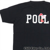 the POOL aoyama POOL FLOWER TEE BLACK画像