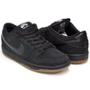 NIKE DUNK LOW PRO SB BLACK / BLACK - GUM MED BROWN 304292-045画像