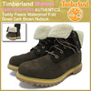 Timberland Womens EARTHKEEPERS AUTHENTICS Teddy Fleece Waterproof Fold Down Dark Brown Nubuck 8314A画像