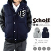 Schott MELTON DOWN HOODIE VEST 3142035画像