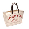 STANLEY & SONS STANDARD LOGO TOTE(S) MADE IN U.S.A./natural x red画像