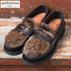 YUKETEN Penny Loafer With Beaver Hair Wax Black画像