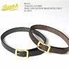 BARNS TOCHIGI LEATHER SHOULDER LEATHER BRASS BUCKLE BELT LE-3055画像