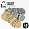 SIERRA DESIGNS SLUB SNEAKER SOCKS 3P 186-3054画像