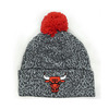 Mitchell & Ness CHICAGO BULLS CRACK PATTERN KINIT BEANIE GREY CNFMNCHB208画像