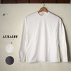 AURALEE HIGH GAUGE DOUBLE CLOTH LONG SLEEVE TEE画像