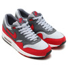 NIKE AIR MAX 1 ESSENTIAL WOLF GREY/GYM RED-DARK GREY 537383-062画像