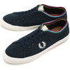 FRED PERRY KENDRICK TIPPED CUFF SUEDE NAVY/ECRU B7457-608画像