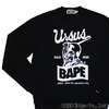 A BATHING APE URSUS TRADEMARK CREWNECK BLACK 1B70-113-009画像