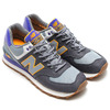 new balance ML574 EXA NAVY/PINK画像