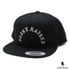 BORN X RAISED TYPE SNAPBACK BLACK画像