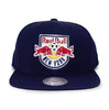 Mitchell & Ness NEW YORK RED BULLS BASIC SOLID LOGO SNAPBACK NAVY KTMNNRB002画像