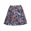 MAISON KITSUNE LILI HIBISCUS WRAP-AROUND SKIRT -POPPY NAVY-画像