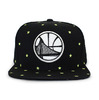 Mitchell & Ness GOLDEN STATE WARRIORS GLOW IN THE DARK STARRY NIGHT SNAPBACK BLACK LVMNGSW067画像