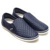 crocs NORLIN ATMOS WOVEN SLIP-ON NAVY/WHITE 203621-462画像