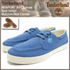 Timberland NEWPORT BAY Canvas Boat Oxford Mykonos Blue Canvas A18E3画像