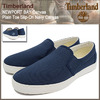 Timberland NEWPORT BAY Canvas Plain Toe Slip-On Navy Canvas A18LB画像