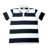 BARBARIAN S/S RUGBY JERSEY/navy x white画像