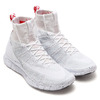 NIKE FREE FLYKNIT MERCURIAL WHITE/WHITE-PURE PLATINUM/UNIV 805554-100画像